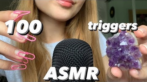 ASMR 100 triggers in 3 minutes