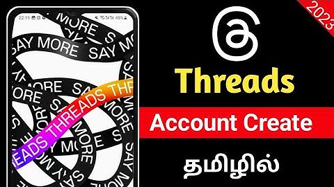 How To Create Instagram Threads Account In Tamil/Instagram Threads Account Create 2023
