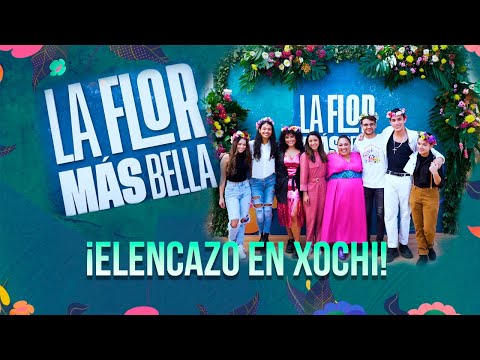 el elenco de LA FLOR MAS BELLA en XOCHIMILCO