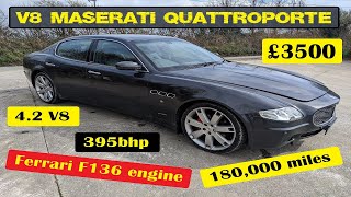 I Bought The UK's Cheapest Maserati Quattroporte! #V8 #maserati