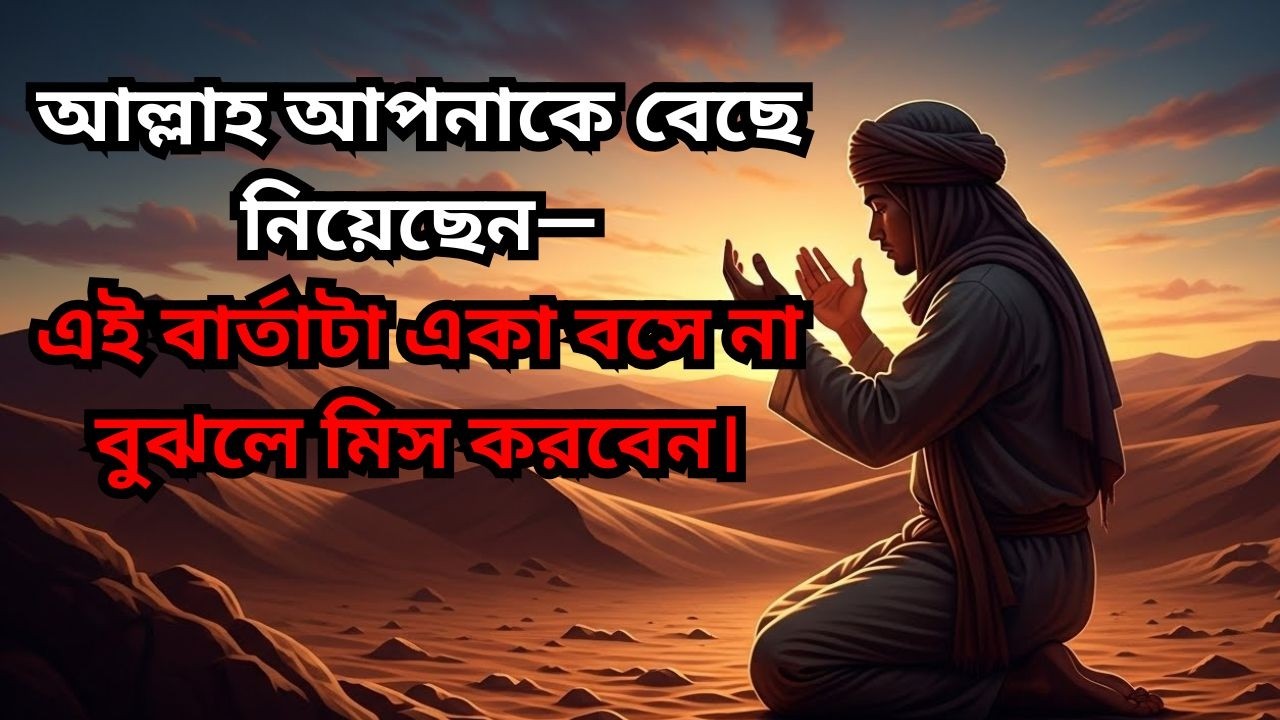 আল্লাহ আপনাকে বেছে নিয়েছেন—এই বার্তাটা একা বসে না বুঝলে মিস করবেন।