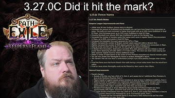 Path of Exile - 3.27.0c Patch Notes - Did they hit the mark?