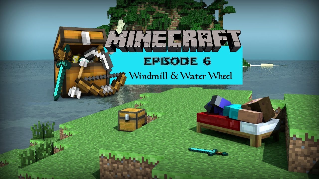 Minecraft FTB Infinity Evolved Episode 6 (Windmill & Water wheel) - YouTube