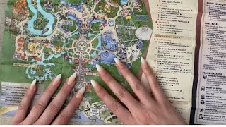 ASMR Looking at a Disney World Map Together