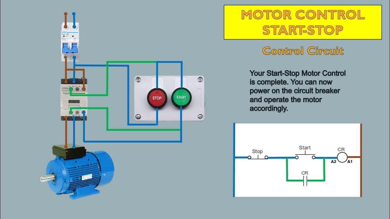 Basic Motor Control Start Stop Circuit YouTube 
