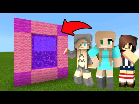 Minecraft Pe How To Make A Portal To The Girls Dimension - Mcpe Portal To The Girls!!!