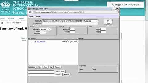 Moodle: Adding a picture to your course