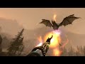 Dragon fight in aalto of eastmarch modded skyrim vr