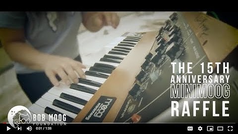 Minimoog Model D Signed by Bob Moog - Bob Moog Foundation 15th Anniversary Minimoog Raffle