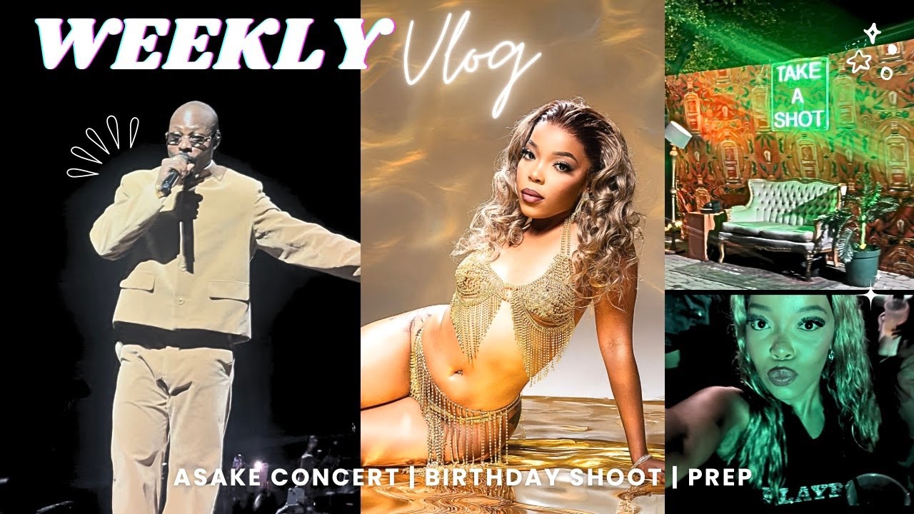 Еженедельный видеоблог 🔥: Концерт Asake | Фотосессия и подготовка к дню рождения