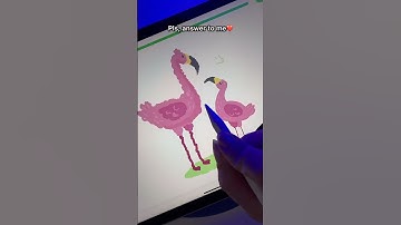 I just wanna chat to you🥲App: Drawly#draw #drawly #howtodraw #flamingo #animal #online