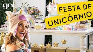 Decoração de festa com tema de unicórnio | Decoração Infantil | Fazendo a Festa