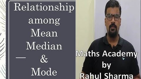 Measures of Central Tendency (Relationship among Mean Median & Mode)
