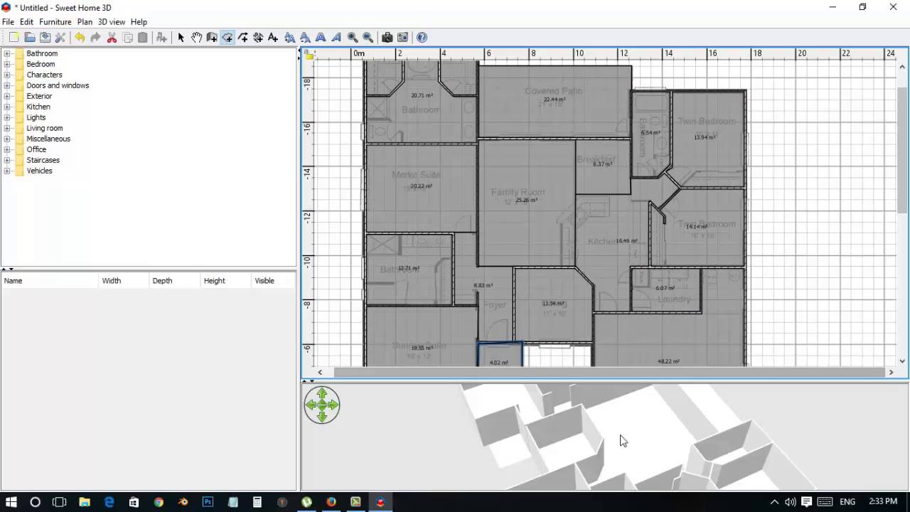  Sweet  Home  3D  Tutorial Creating Floor Plan  YouTube