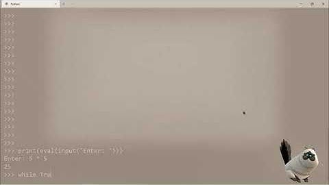 Python Command Line Calculator with JUST ONE LINE of Code