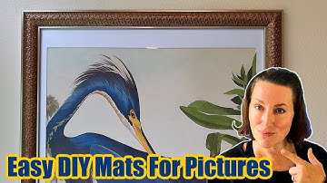 How To Cut Your Own Picture Frame Mat (CHEAP & EASY DIY Custom Matting Using A Matboard)
