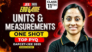 Units & Measurements Class 11 in Telugu | Most Expected PYQs | EAPCET JEE Physics | EAPCET JEE 2025