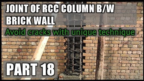 How to joint brick wall with rcc column | Project Update Part 18