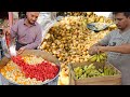 Creamy Dahi Bhalla Fruit Chaat | People are Crazy for Special Fruit Chaat | Bhalla Fruits Salad