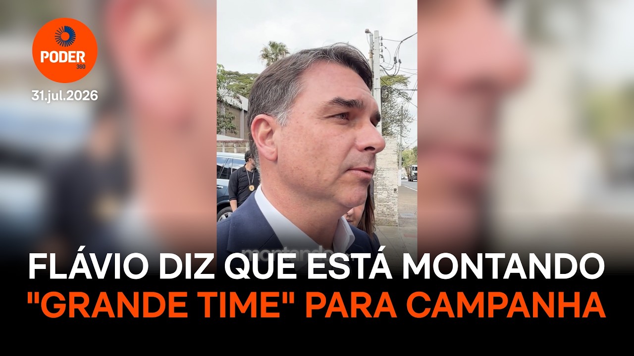 Flávio Bolsonaro diz que está montando “grande time” para campanha