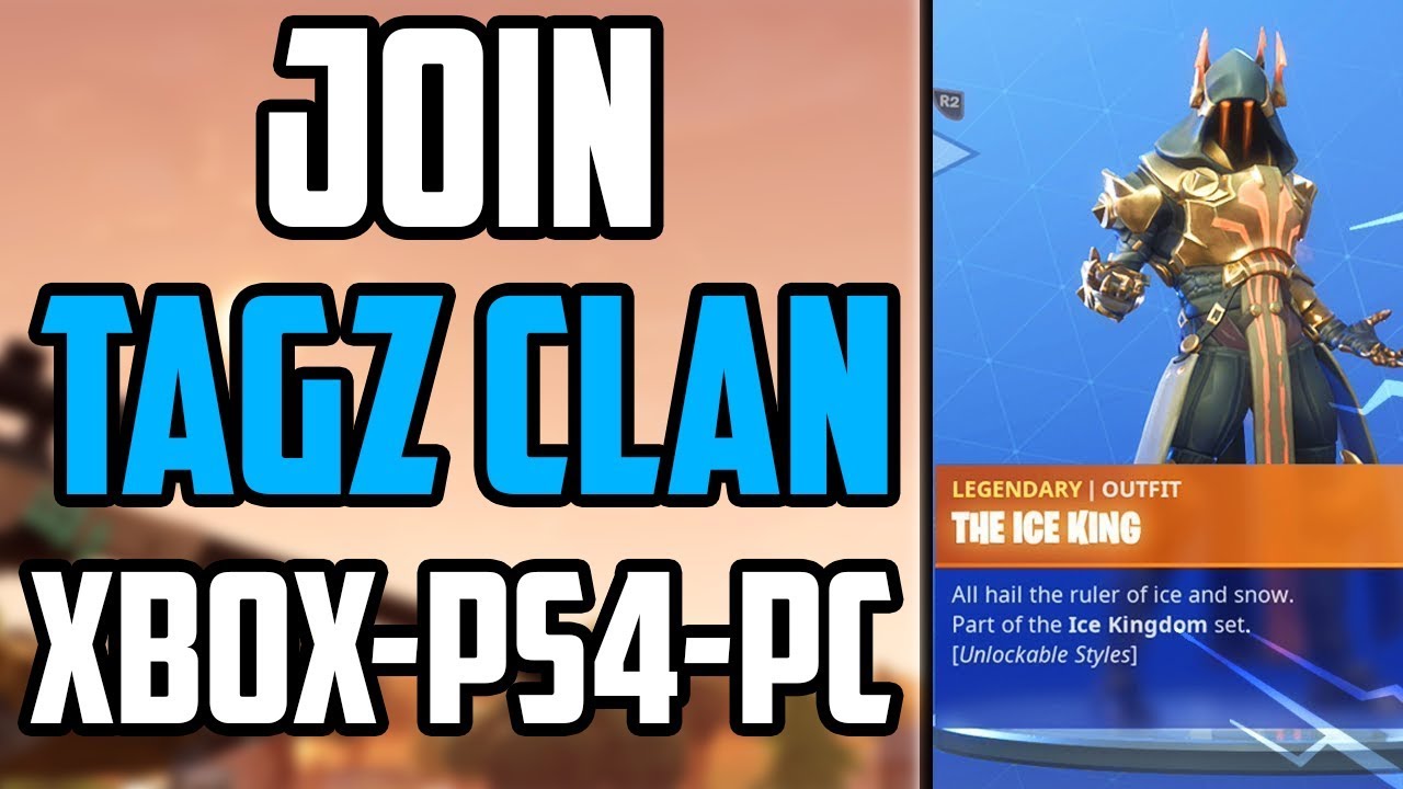 How To Join Tagz Clan In Fortnite Xbox Ps4 Pc Youtube - how to join tagz clan in fortnite xbox ps4 pc