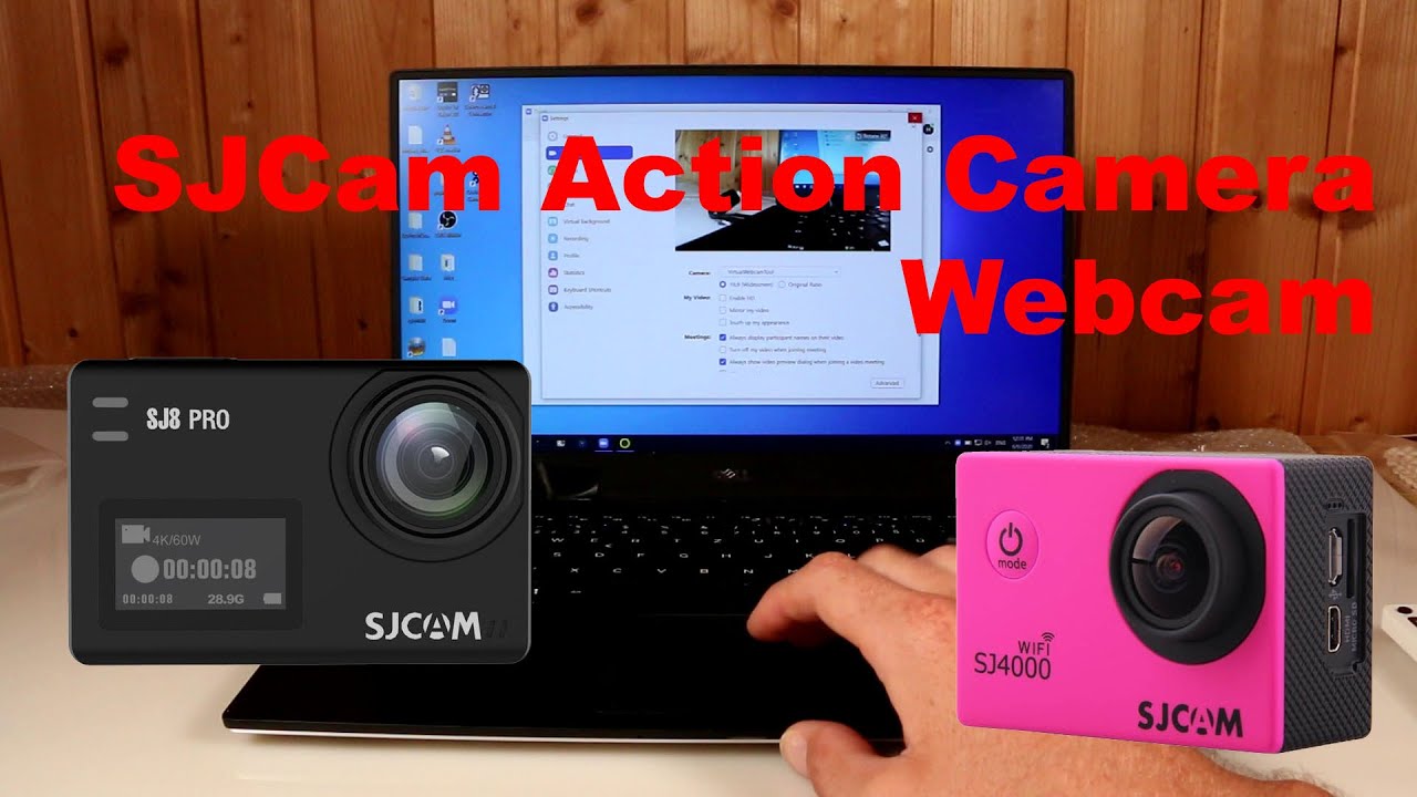 How to use a SJCam action camera as a webcam (for Skype, Zoom, ...) -  YouTube