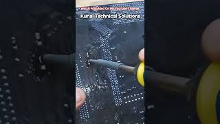 Capacitor Track Cleaning In Motherboard shorts motherboardrepair chiplevelrepairing