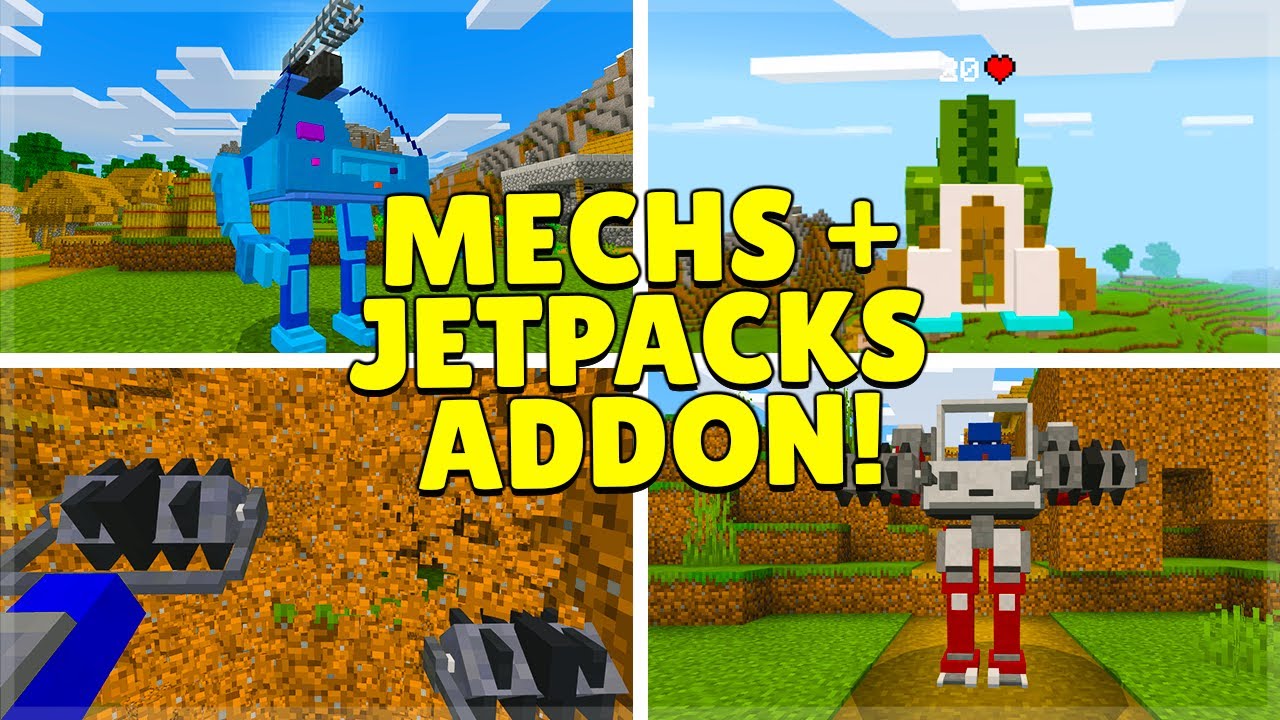 Mod Mechs and Jetpacks for Minecraft PE