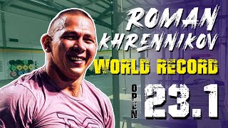 WORLD RECORD CROSSFIT 2023 | OPEN 23.1 | ROMAN KHRENNIKOV