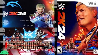 WWE 2K24 Wii Game For Official Dolphin Emulator On Android Mobile Device | Gameplay