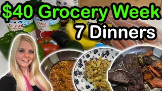 $40 Grocery Haul for 3 Adults + Meals • What We Eat in a Normal Week • Realistic Budget Groceries