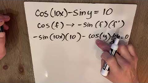 Implicit Differentiation with Trigonometry