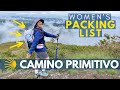 Women&#39;s Camino Primitivo Packing List: Camino de Santiago (ULTRALIGHT)