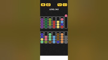 Ball sort puzzle. Level 243