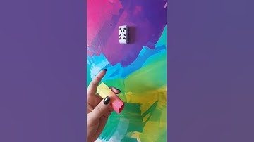 Tumbling toy with marble tutorial DIY | make physics toy with paper | Rainbow paper craft