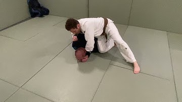 BJJ Turtle Attacks: Step over choke.