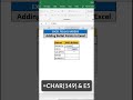 How to Add Bullet Points for Data in Excel | Excel Telugu