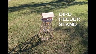 In my last video, I made a large bird feeder. Now I