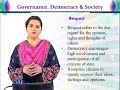 PAD603 Governance, Democracy and Society Lecture No 23