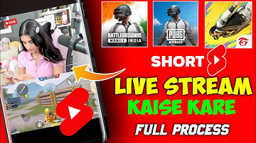 How to do Short Live Stream😍How to do Bgmi Live Stream from Mobile🤩How to do Free Fire Live Stream