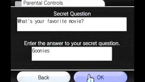 Parental Controls on Nintendo Wii