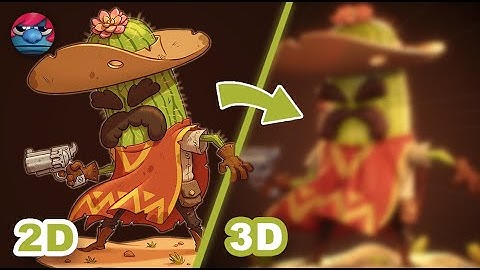 I TURN THIS COWBOY INTO 3D RENDER - TIMELAPSE  (Zbrush and Maya)