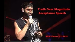 WURST - Truth Over Magnitude - Release Concert (Dankesrede/acceptance speech) #WUK Vienna 02.11.2019