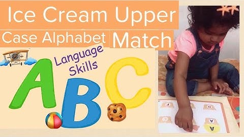 Icecream UPPER CASE Alphabet Match | Letter Recognition | 2-3 years old
