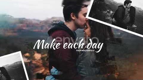 Parallax Brush Slideshow - After Effects Template