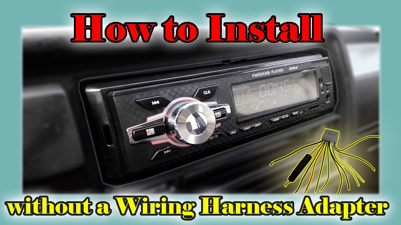 How to install a Radio (on a budget) without a Wiring Harness Adapter