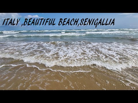 Beach and city centre, Senigallia, Italy