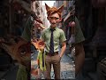 If Zootopia Characters Became Real Humans – AI Transformations! #Shorts