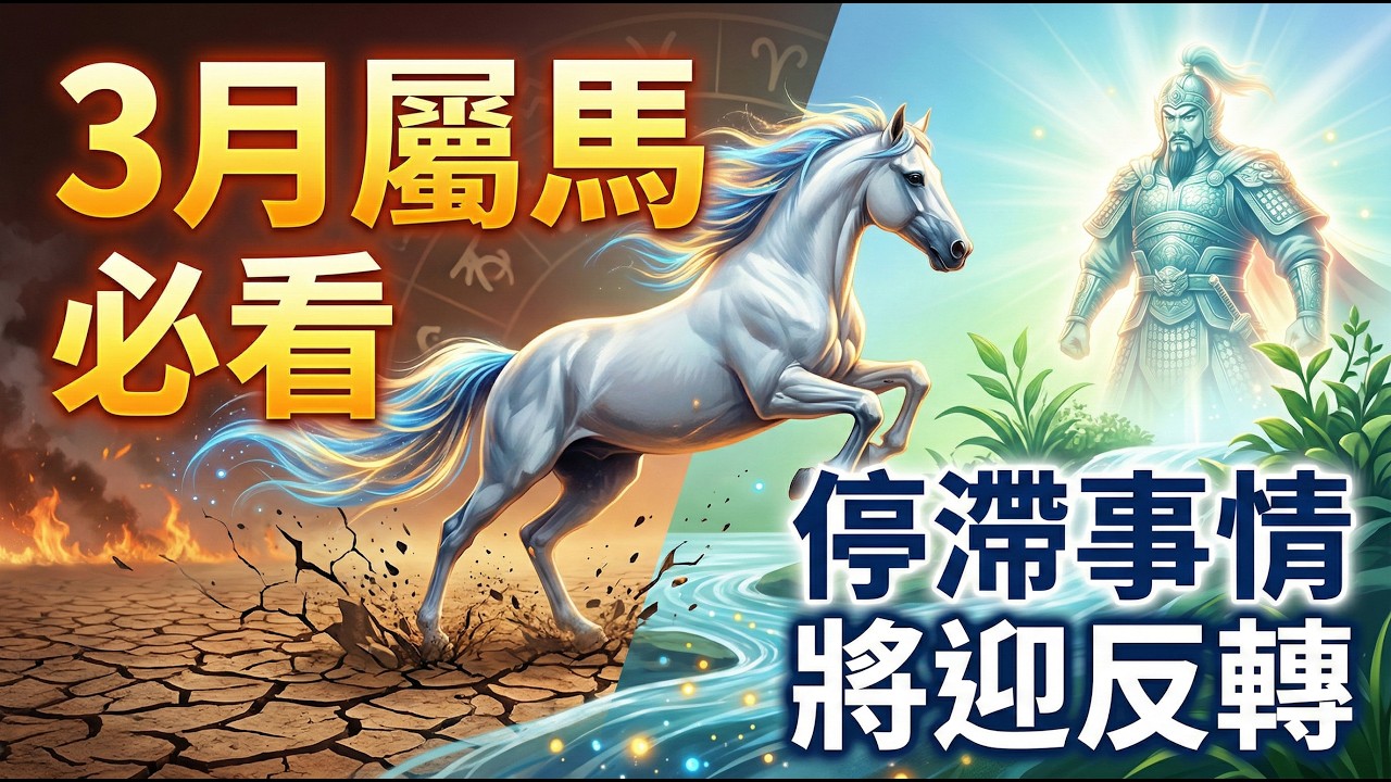 屬馬人大轉機：陽曆3月「將星」入命，之前停滯的事情將迎來驚人反轉，驚喜就在眼前！#屬馬2026運勢 #2026生肖馬運勢 #轉運 #屬馬 #風水 #生肖馬 #開運 #將星 #改運 #開運 #風水
