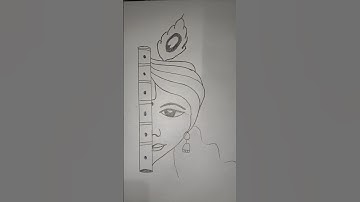Krishna Ji Sketch making #drawing #love #sketch #krishna #krishan #radhakrishna #art #diy #learning